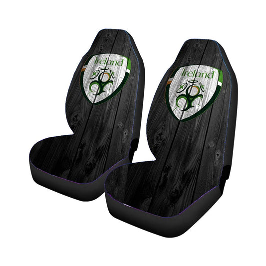 Ireland National Team Logo Dark Wood Wallpaper Car Seat Covers
