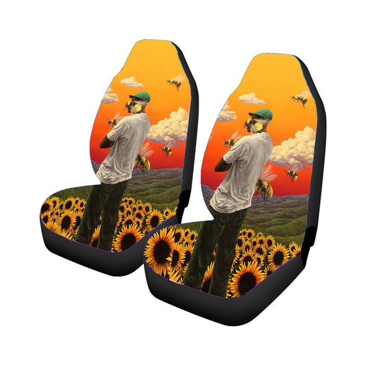 J Cole Bee Garden Sunset Car Seat Covers Universal Fit