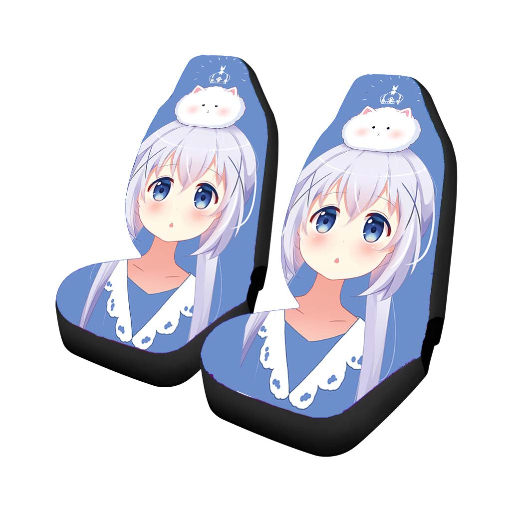 Kafuu Chino Anime Girl Car Seat Covers