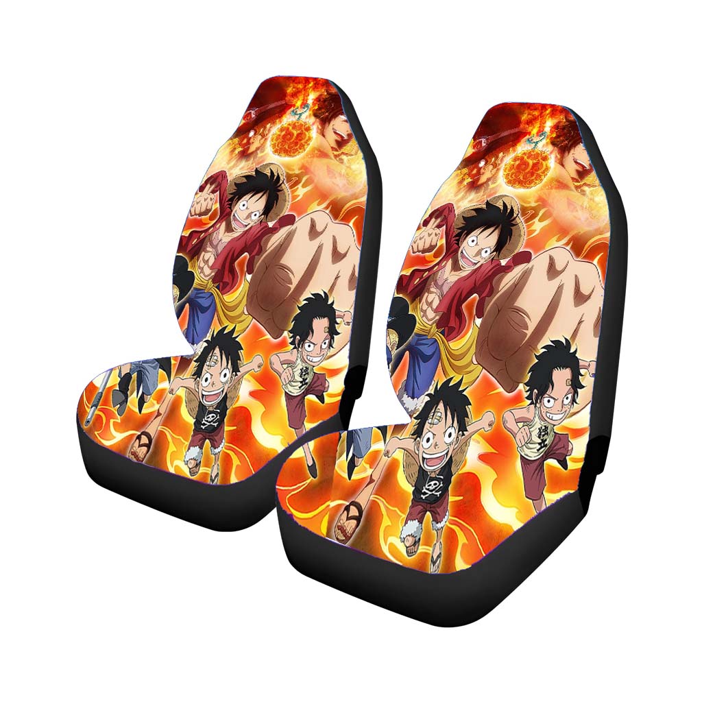 Kid Luffy Sabo And Ace One Piece Characters Car Seat Covers