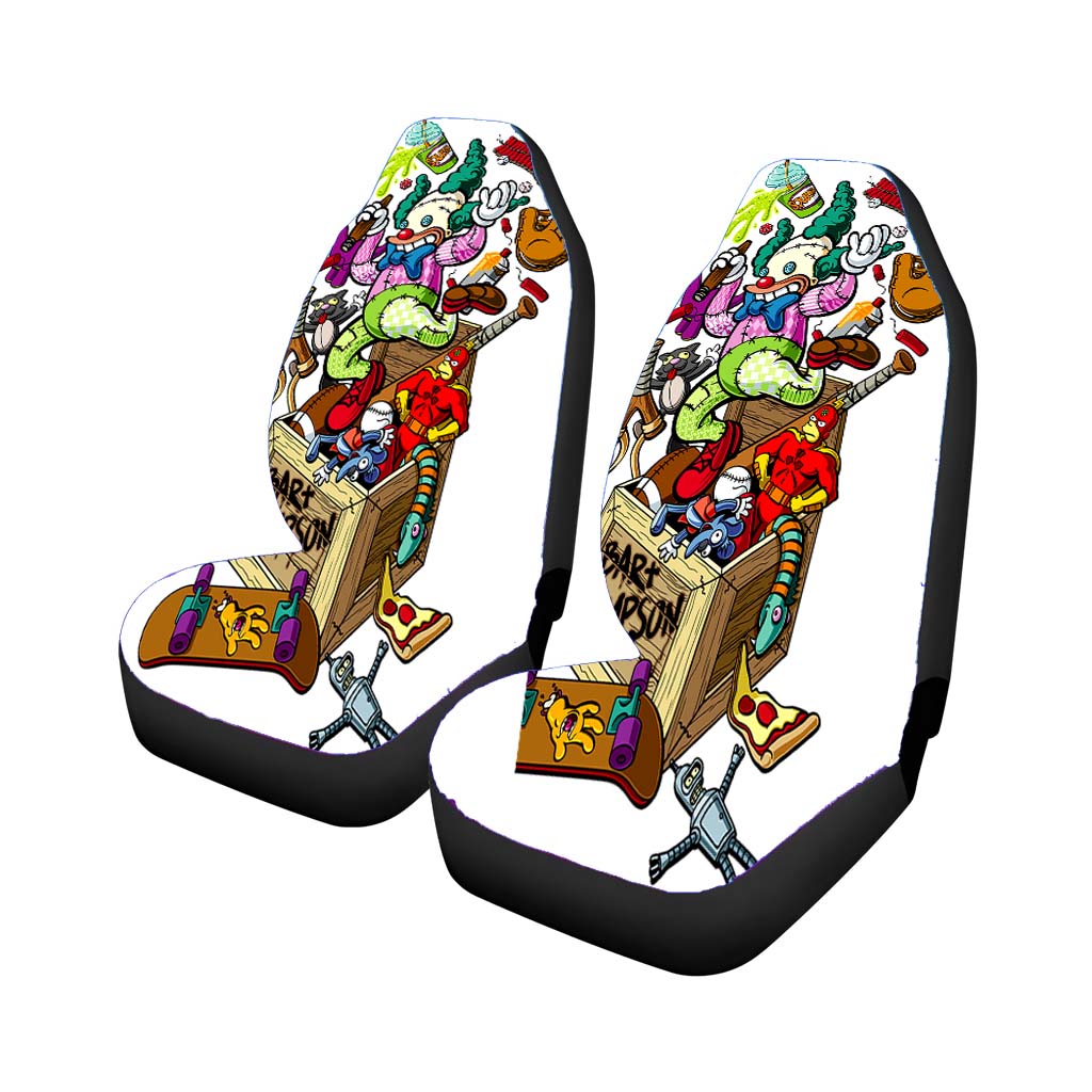 Simpsons Bar Santa Cruz Skateboards Art Car Seat Covers