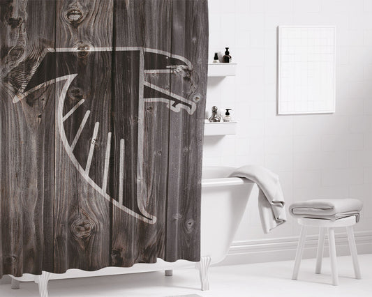 Throwback Nostalgi 80 Holiday Carto Bathroom Shower Curtain Fabric Waterproof | 66 X 72 Inch