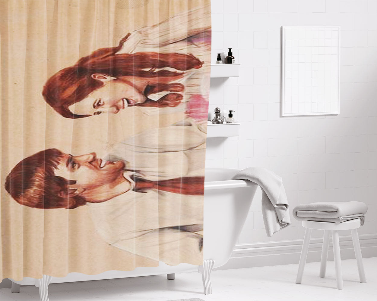 Best Dundies Ever Bathroom Shower Curtain Fabric Waterproof | 66 X 72 Inch