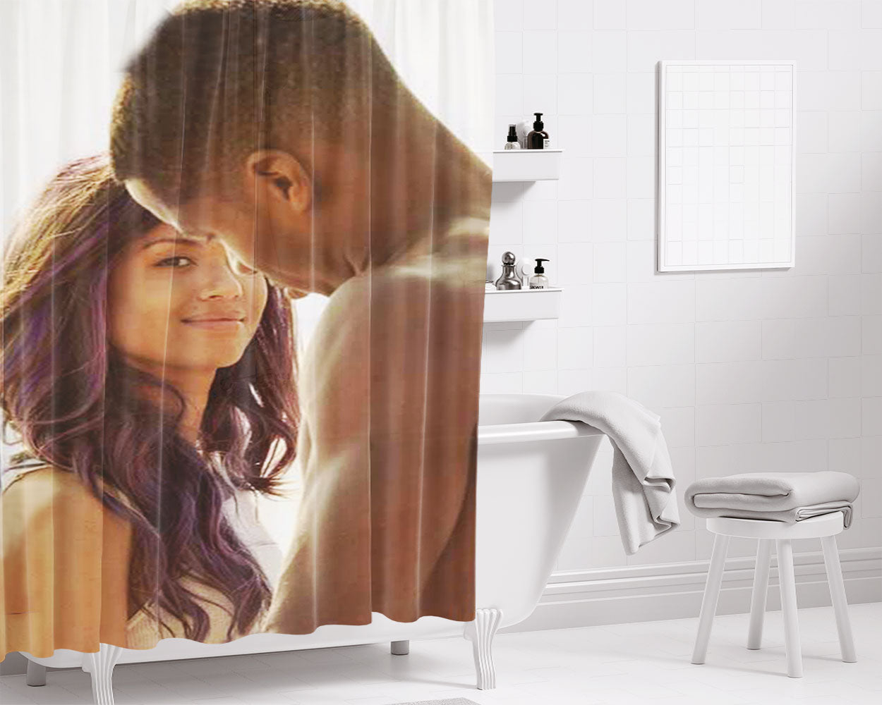 Beyond The Lights Bathroom Shower Curtain Fabric Waterproof | 66 X 72 Inch