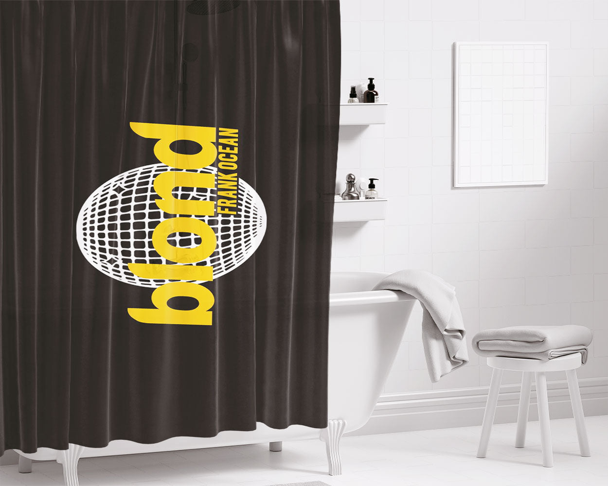 Blonde Frank Ocean Wallpaper Bathroom Shower Curtain Fabric Waterproof | 66 X 72 Inch