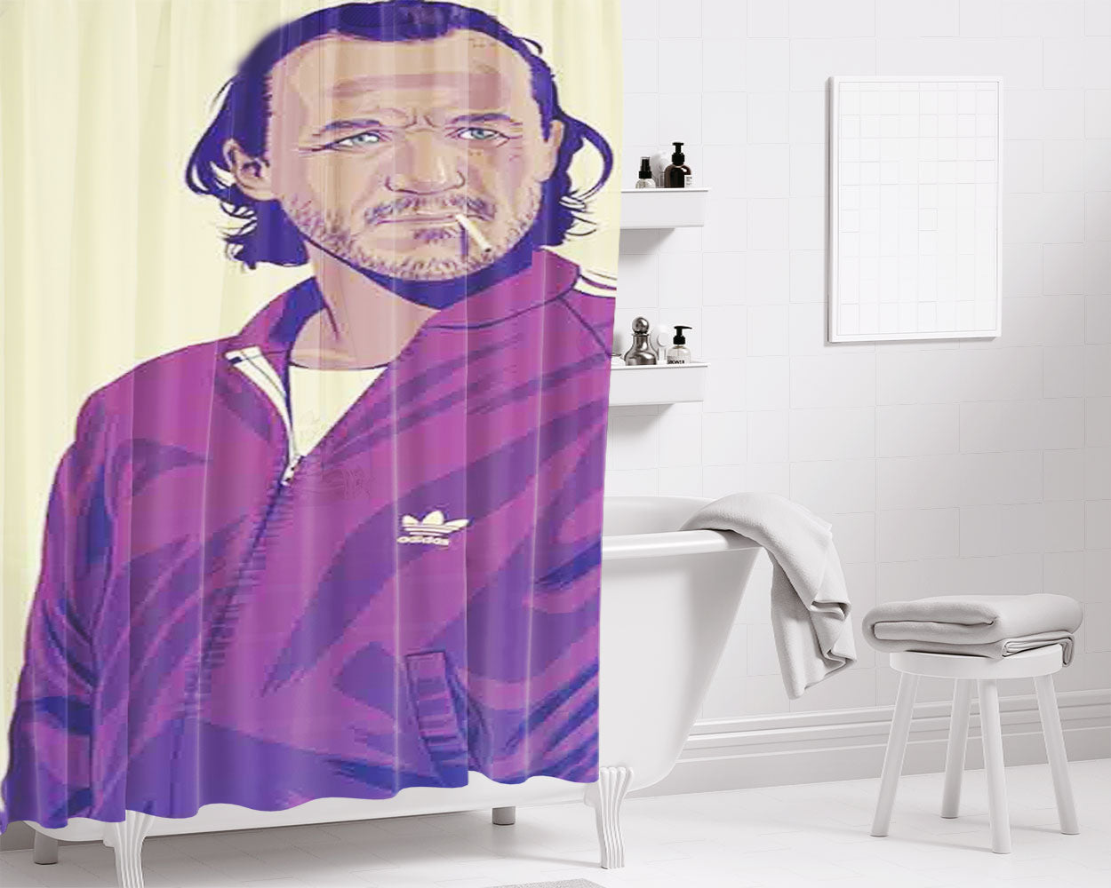 Bronn Bathroom Shower Curtain Fabric Waterproof | 66 X 72 Inch