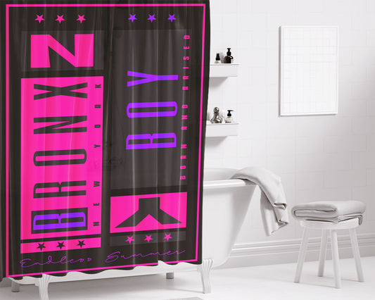 Bronx Ny Bathroom Shower Curtain Fabric Waterproof | 66 X 72 Inch