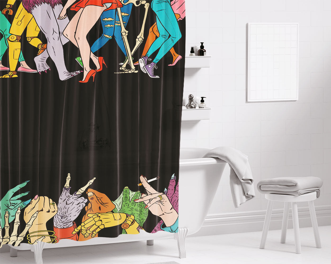Kristian Hammerstad Dance Bathroom Shower Curtain Fabric Waterproof | 66 X 72 Inch