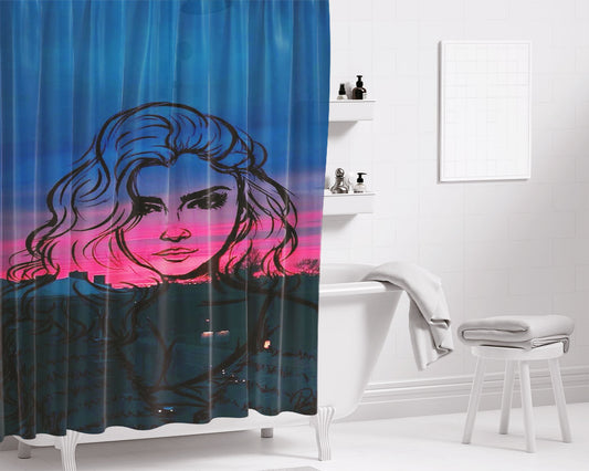 Lauren Jauregui Plano De Fundo Bathroom Shower Curtain Fabric Waterproof | 66 X 72 Inch