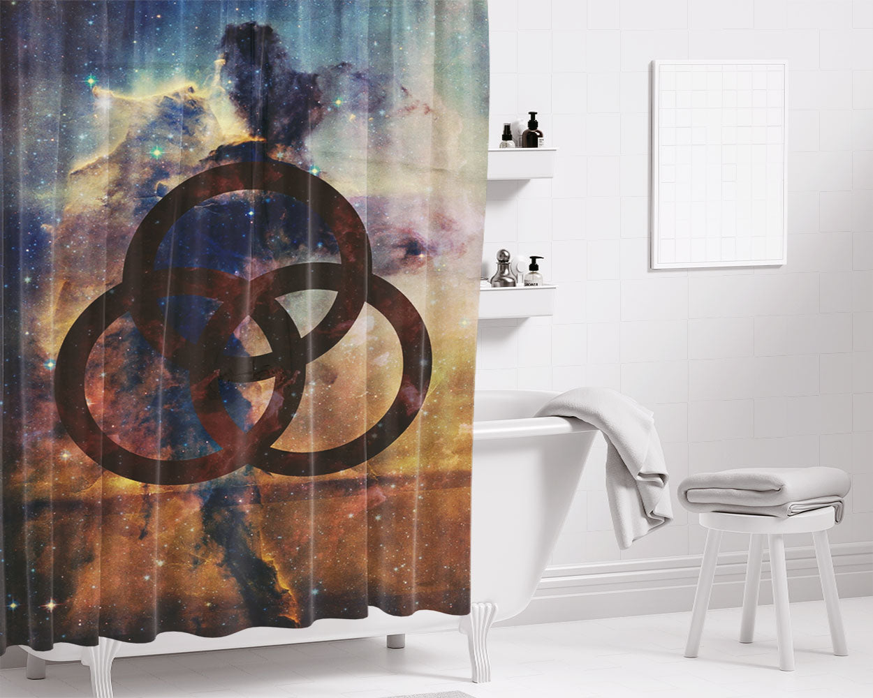 Led Zeppe Bathroom Shower Curtain Fabric Waterproof | 66 X 72 Inch