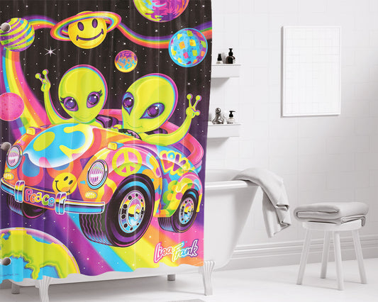 Lisa F Bathroom Shower Curtain Fabric Waterproof | 66 X 72 Inch