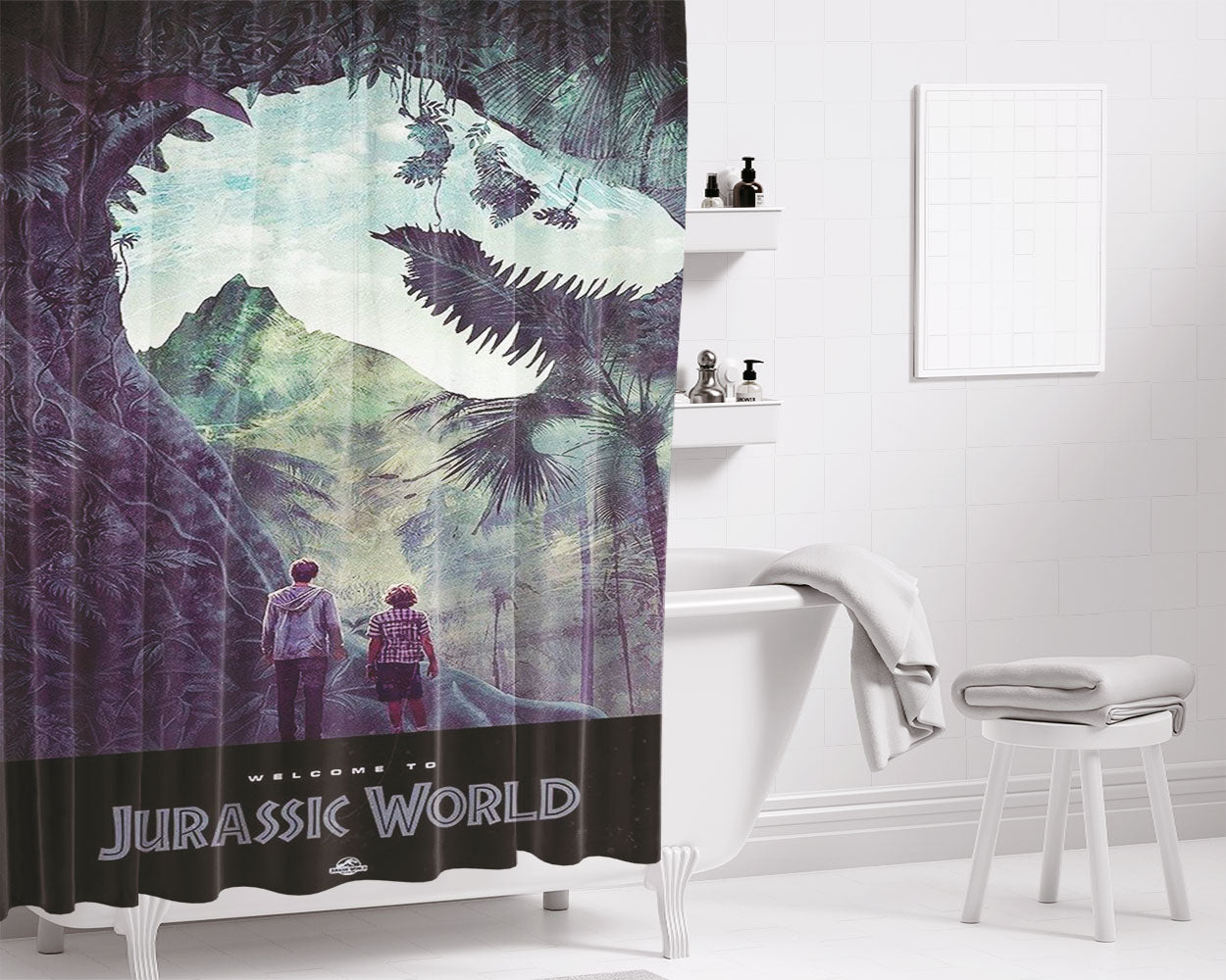 Welcome To Choptober Bathroom Shower Curtain Fabric Waterproof | 66 X 72 Inch
