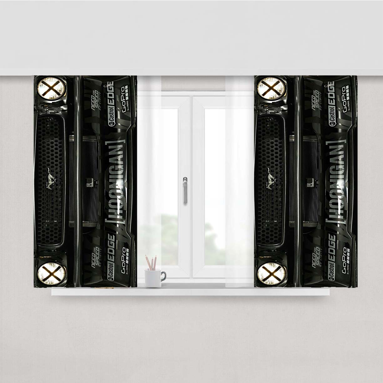 1965 Ford Mustang Window Curtains