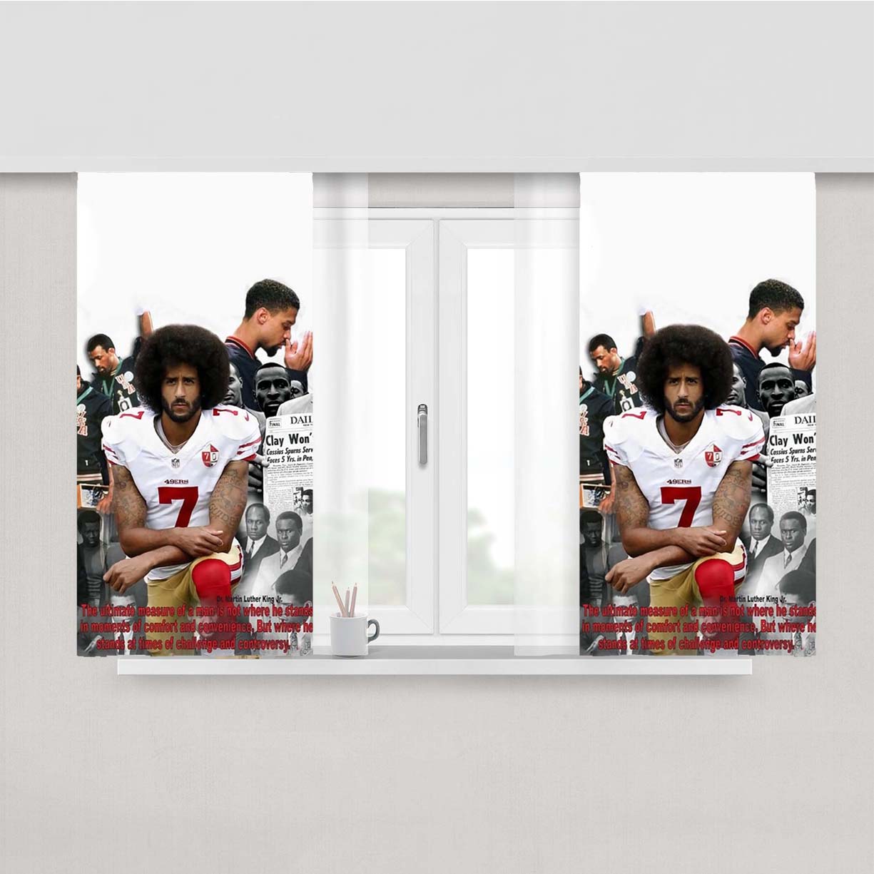 1968 Olympics Black Power Salute Window Curtains