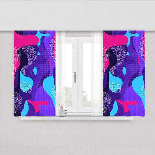Abstract Pattern August Fabric Window Curtains
