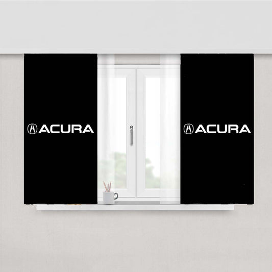 Acura Logo Cars Fabric Window Curtains