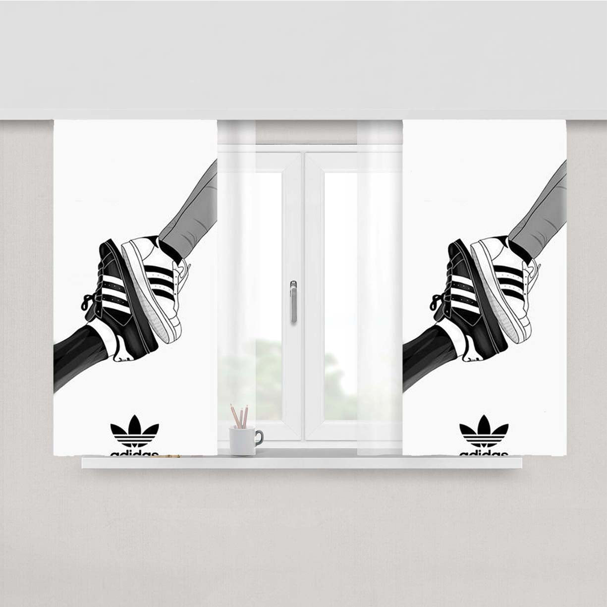 Adidas Daisy Superstar Fabric Window Curtains