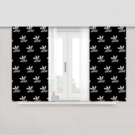 Adidas Pattern Fabric Window Curtains