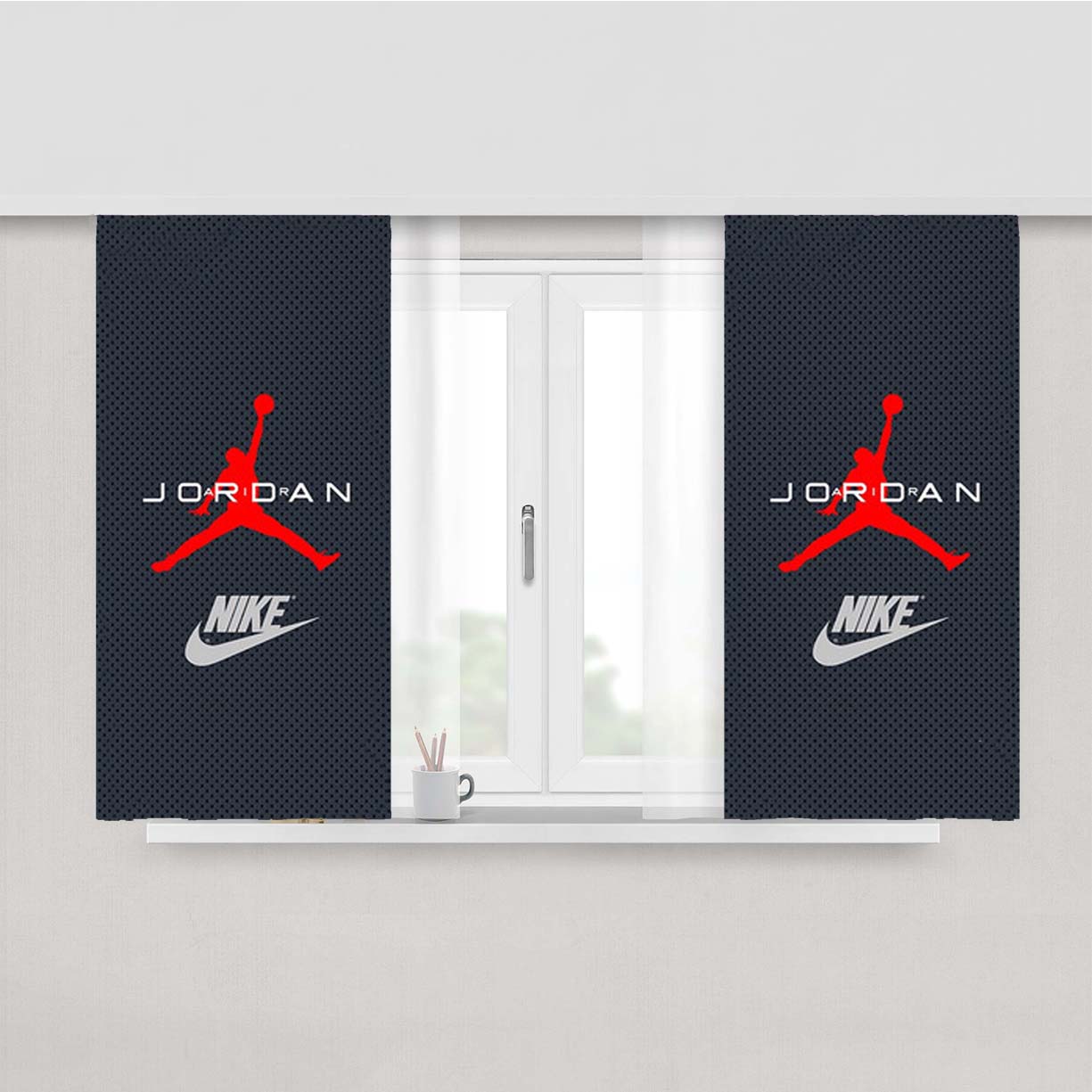 Air Jordan 2 Michael Fabric Window Curtains