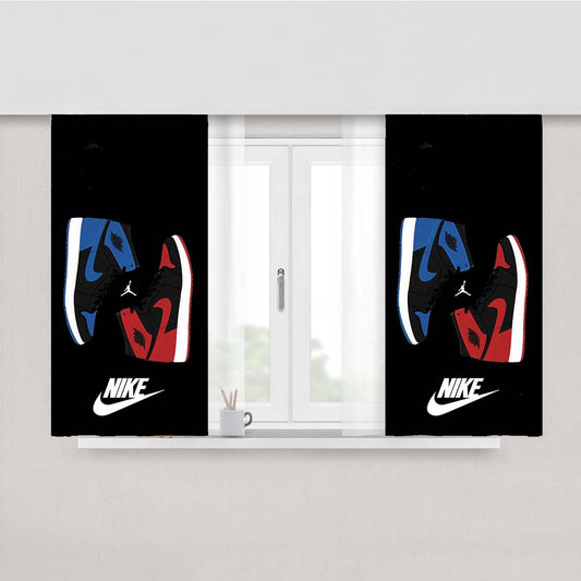 Air Jordan Nike Sneakers Fabric Window Curtains
