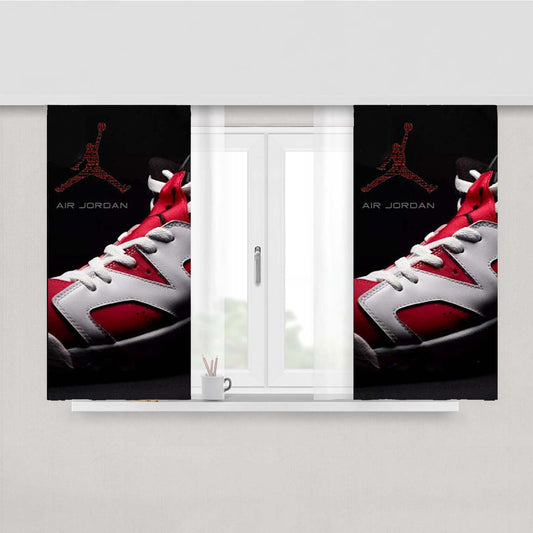 Air Jordan Shoes Logo Fabric Window Curtains