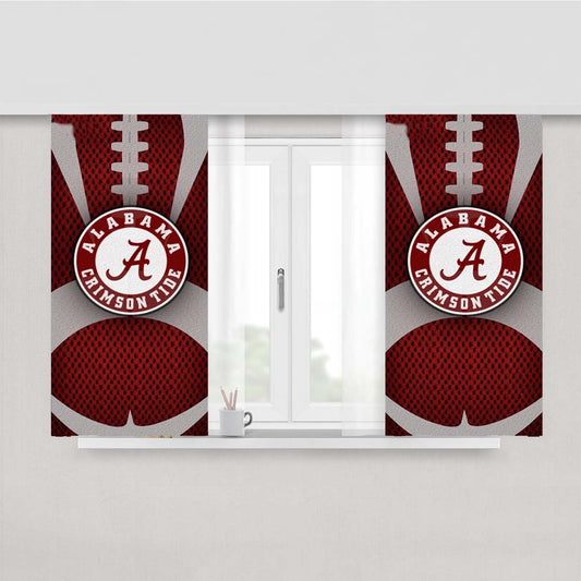 Alabama Crimson Tide Nfl Football Peach Skin Window Curtains