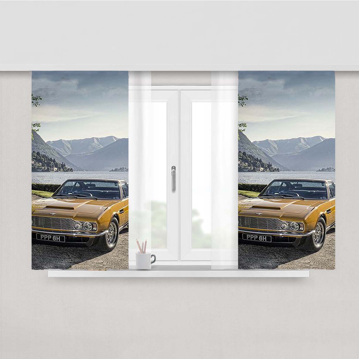 Aston Amrtin Dbs Peach Skin Window Curtains