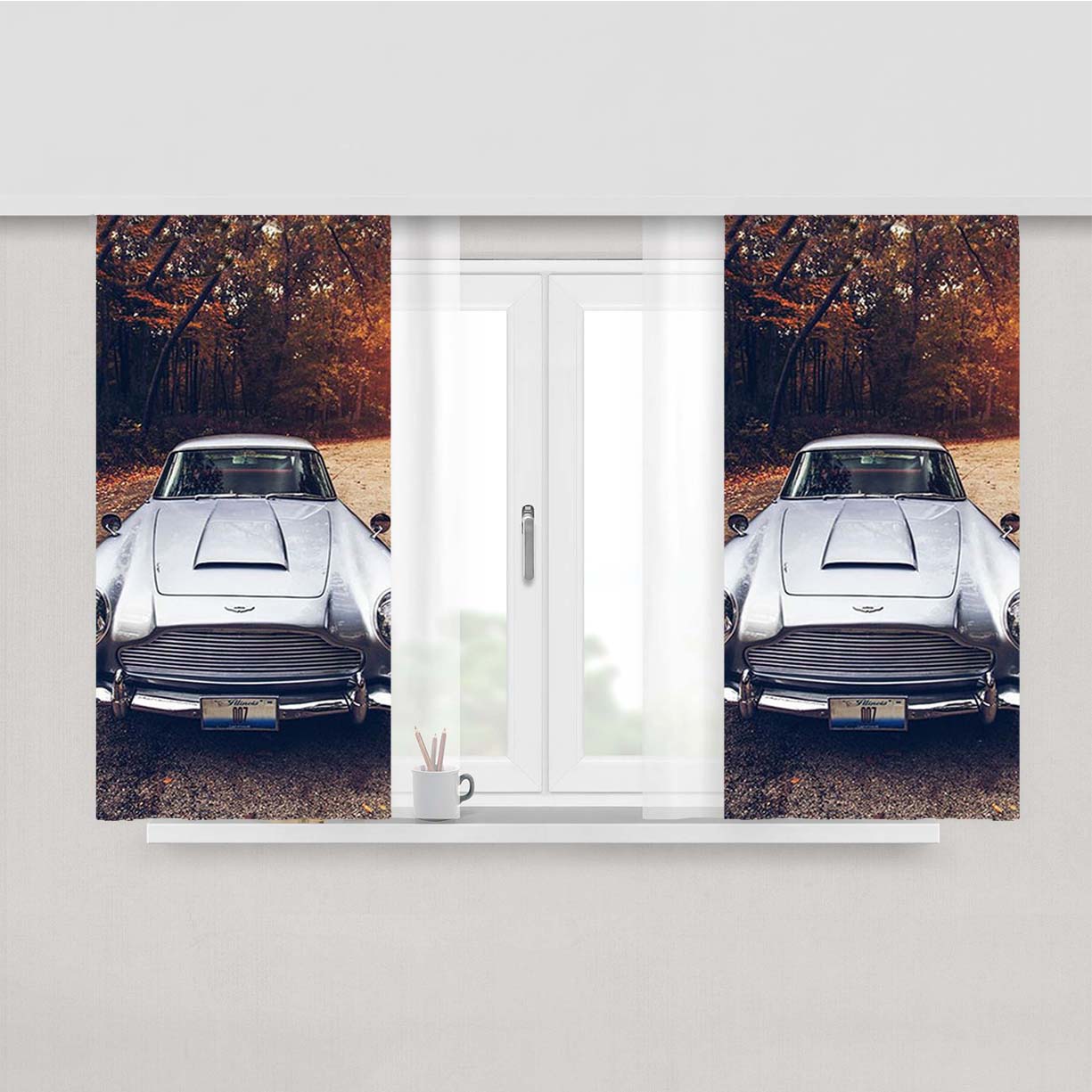 Aston Martin Db5 Peach Skin Window Curtains