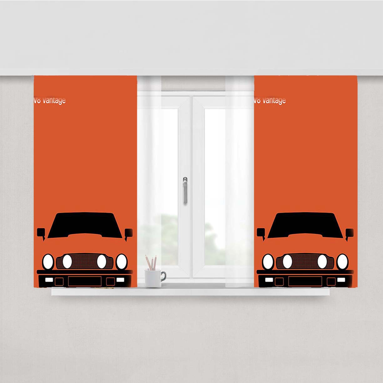 Aston Martin V8 Vantage Peach Skin Window Curtains