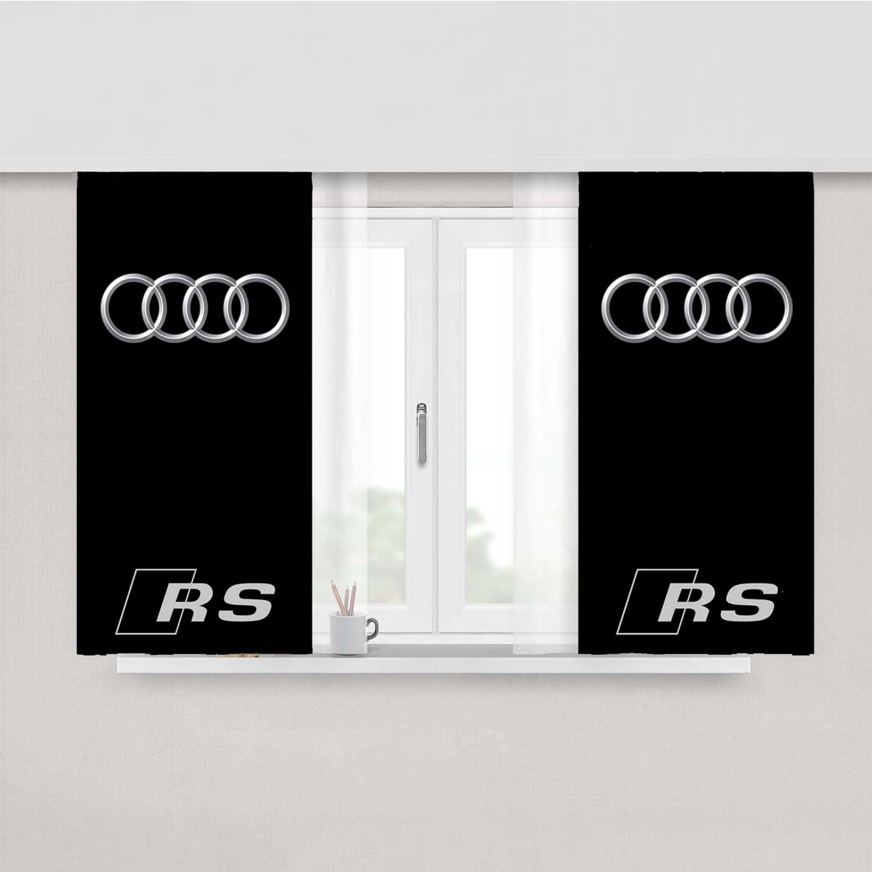 Audi Rs Peach Skin Window Curtains
