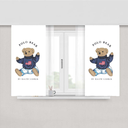 Baby Sweater Polo Bear Ralph Lauren Peach Skin Window Curtains