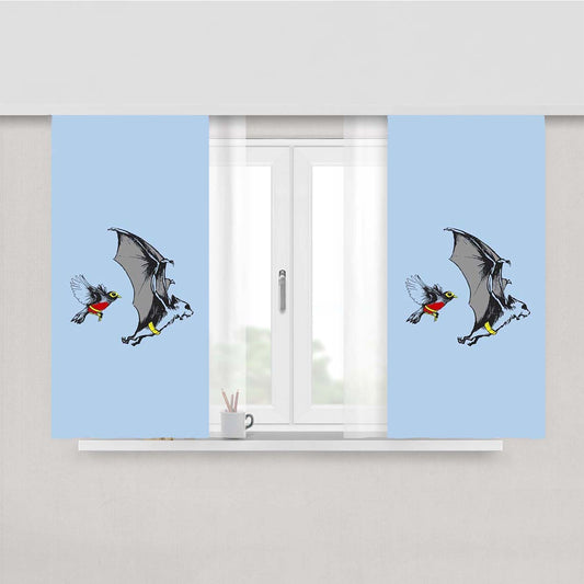 Batman And Robin Animals Peach Skin Window Curtains