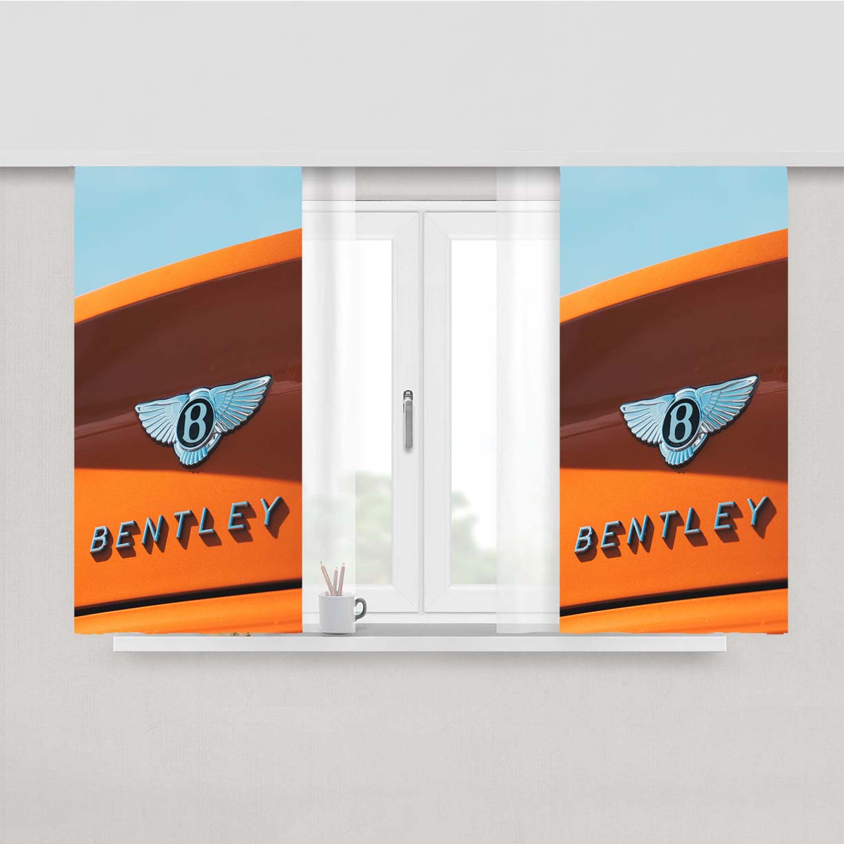 Bentley Continenta Peach Skin Window Curtains