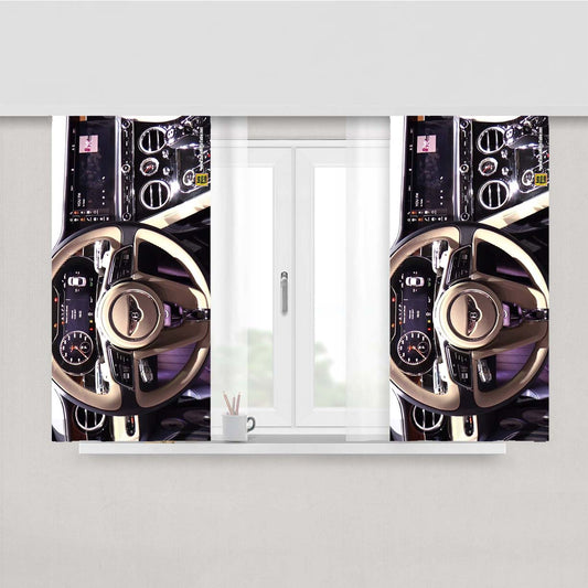 Bentley Interior Peach Skin Window Curtains