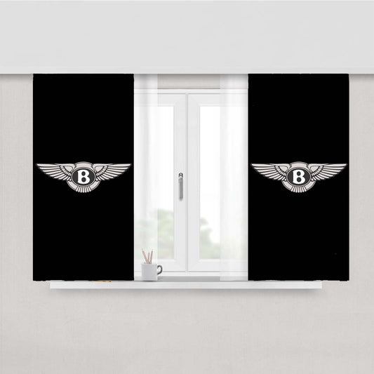 Bentley Logo Peach Skin Window Curtains