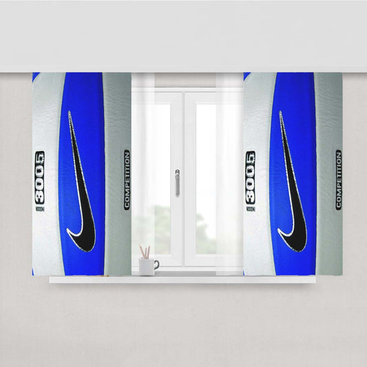Blue Volley Ball Nike Peach Skin Window Curtains