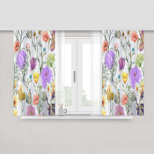 Bohemian Peach Skin Window Curtains