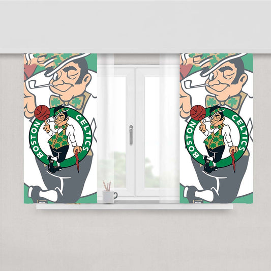Boston Celtics Case Peach Skin Window Curtains