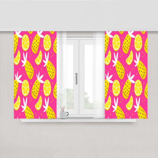 Bright Summer Patterns 07 Peach Skin Window Curtains