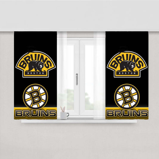 Bruins Boston Peach Skin Window Curtains
