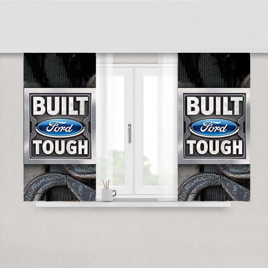 Built Ford Tough Peach Skin Window Curtains