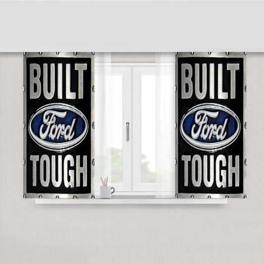 Built Ford Tough Diesel Peach Skin Window Curtains