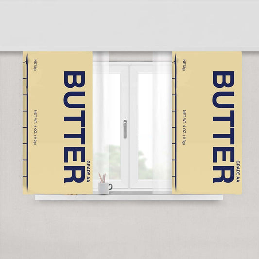 Butter Peach Skin Window Curtains