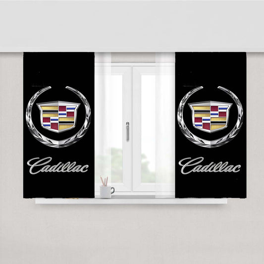 Cadillac Car Peach Skin Window Curtains