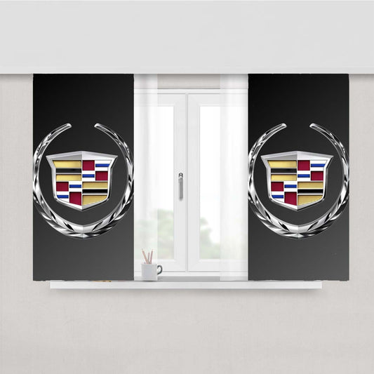 Cadillac Car Logo Peach Skin Window Curtains