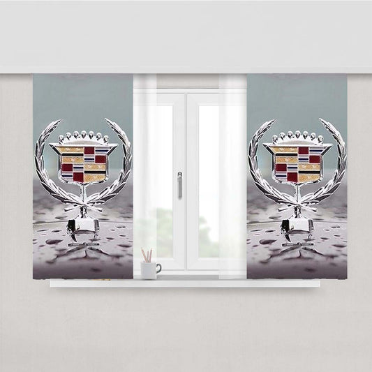 Cadillac Emblem Car Peach Skin Window Curtains