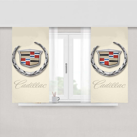 Cadillac Logo Cadillac Peach Skin Window Curtains