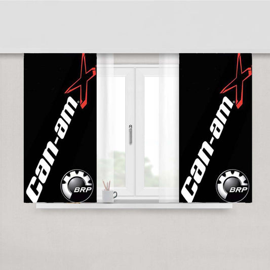 Can Am X Racing Team Peach Skin Window Curtains