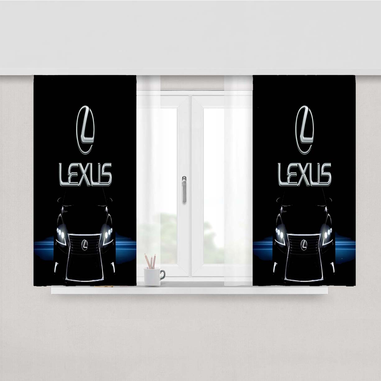 Car Lexus Peach Skin Window Curtains