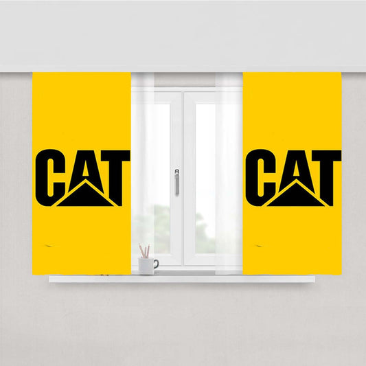 Cat Peach Skin Window Curtains